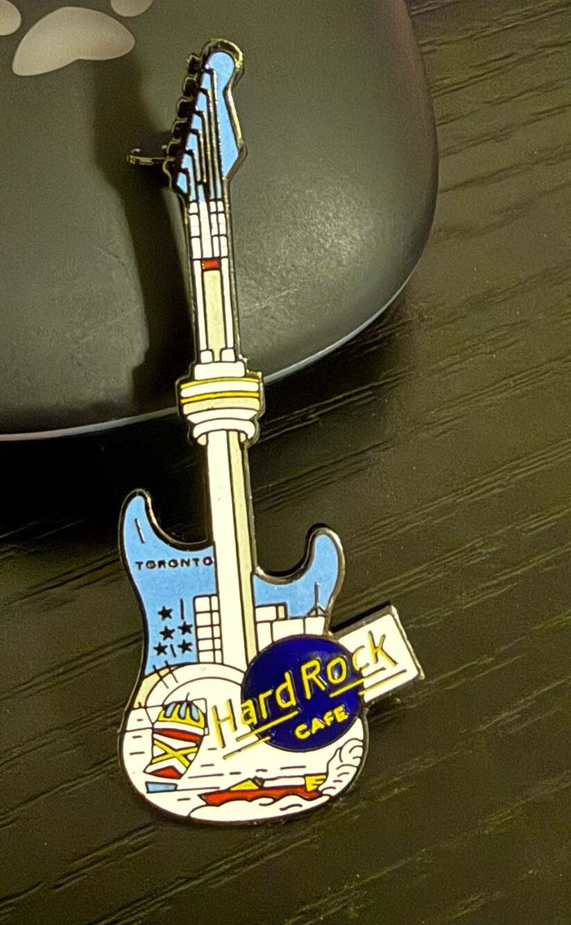Hard Rock Cafe Toronto Guitar Pins - Lot of 2